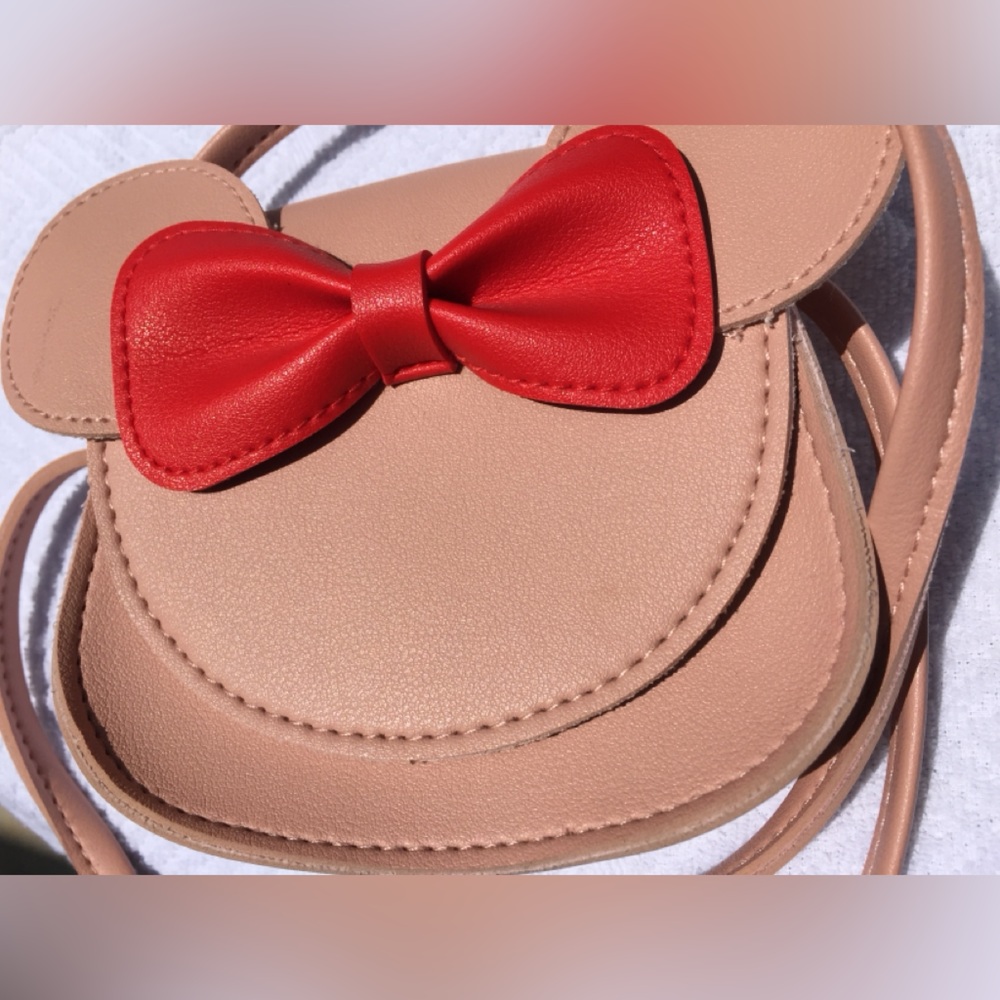 Mouse ears bow girls shoulder purse bag playtime dress up pink Nice! 🩷❤️